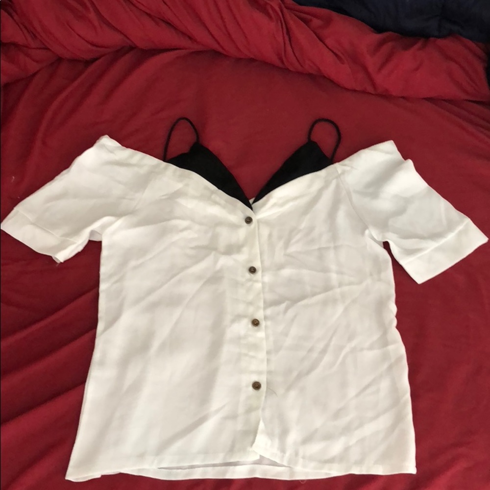 Cute Cold shoulder shirt